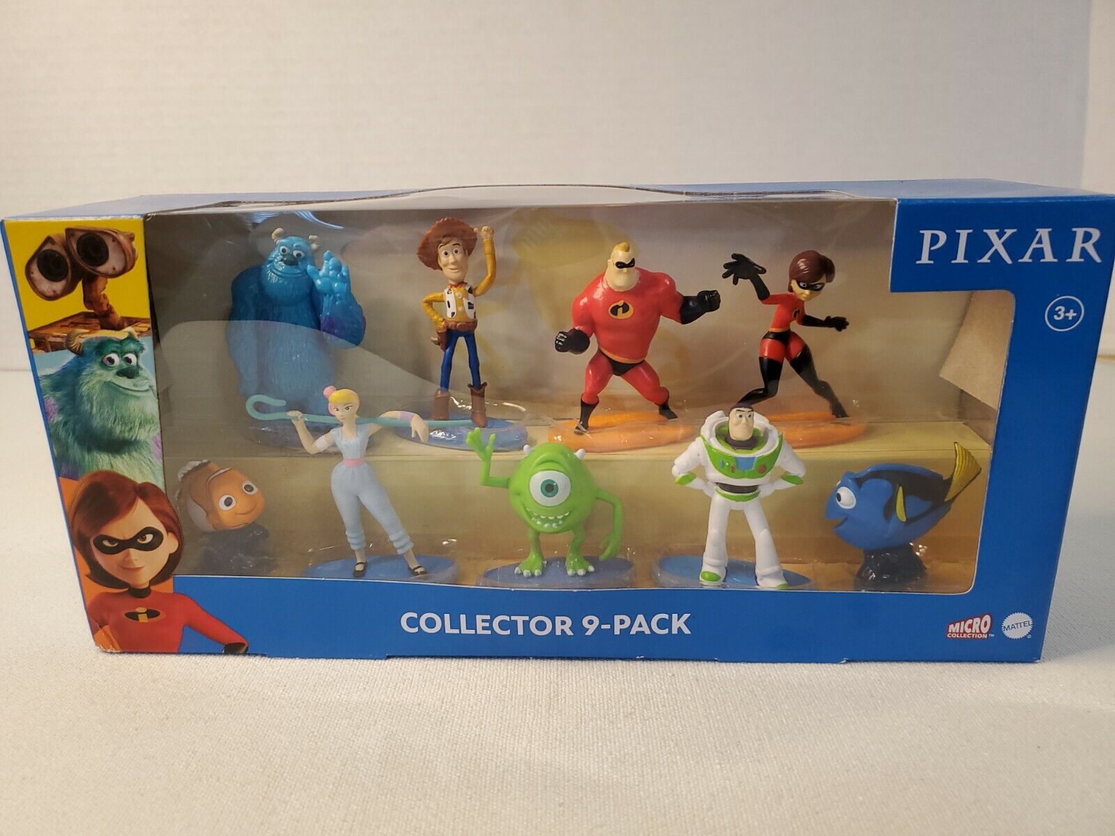 NEW Mattel Disney Pixar collector's 9-pack figure set Woody Buzz Sulley Nemo