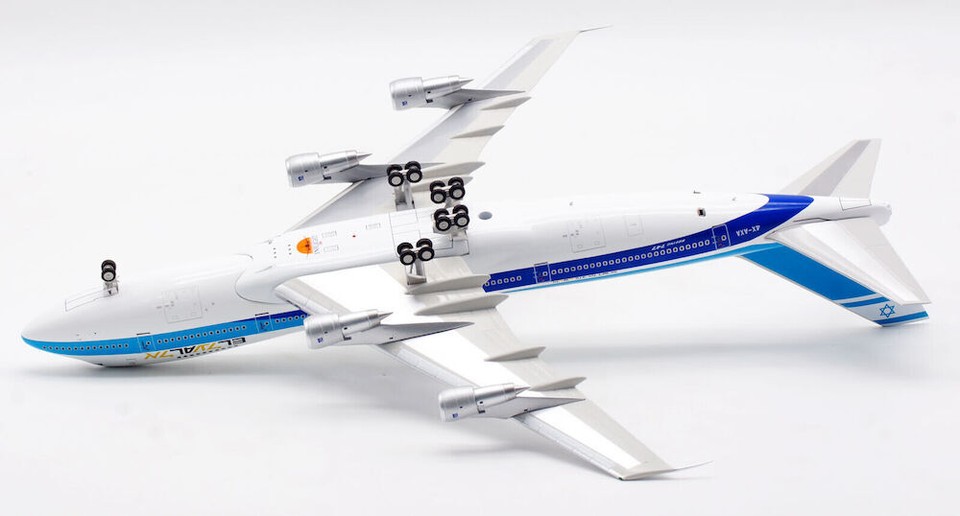 Inflight IF742LY1021 El Al Israel Boeing 747-200 4X-AXA Diecast 1/200 ...
