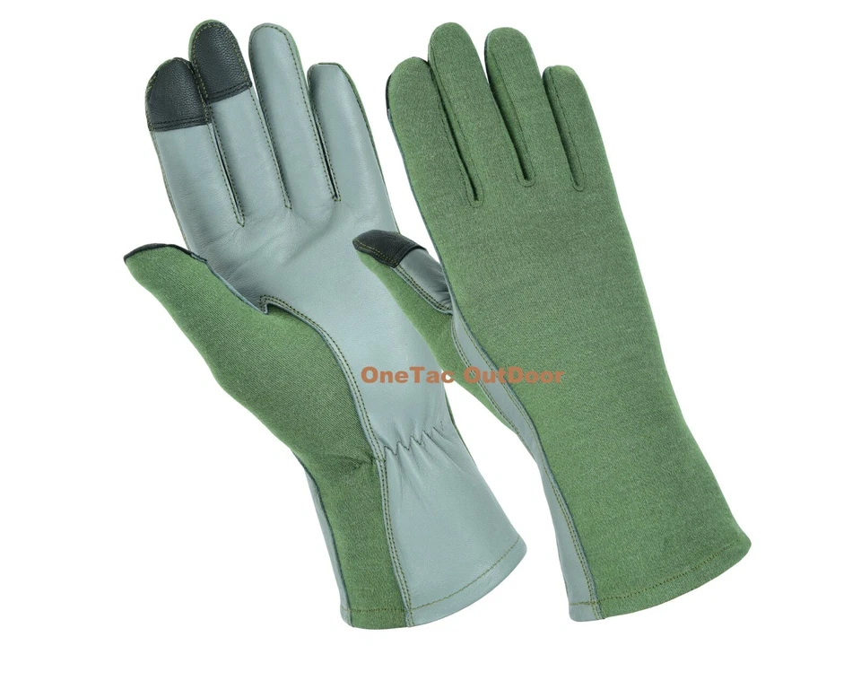 Guantes tácticos de piloto con pantalla táctil Nomex resistentes al fuego para voladores de vuelo - todos los tamaños Foto 3 de 3