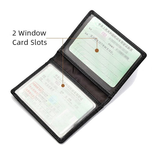 Delgado Delgado Para Hombre Cuero Plegable Billetera Porta Tarjeta de Crédito Estuche Licencia de Conducir - Imagen 10 de 14