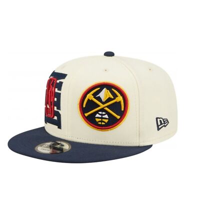 Men's Denver Nuggets New Era Cream/Navy 2022 NBA Draft Fitted 7 3/4 hat