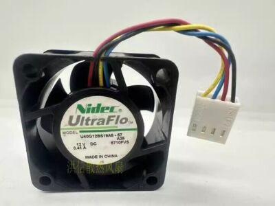 1 Pc. New U40G12BS19A5-57 4020 DC12V 0.41A 4CM 4-Pin High Airflow Cooling Fan