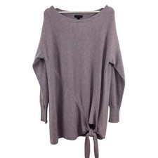 J. Crew Women’s Wool Blend Boatneck Sweater Heather Orchid Lavender Size M