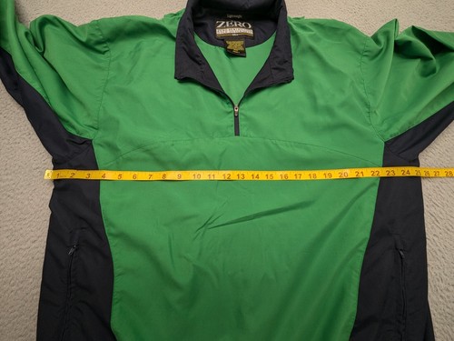 Zero Restriction Jacket Mens Large Green Lightweight LS Logo Golf ⛳ - Picture 6 of 11