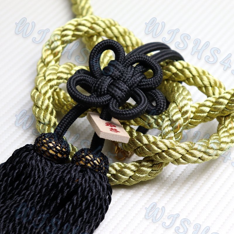 NEW VIP Charm Junction Produce Fusa Black Kiku JP Knot Gold / BK