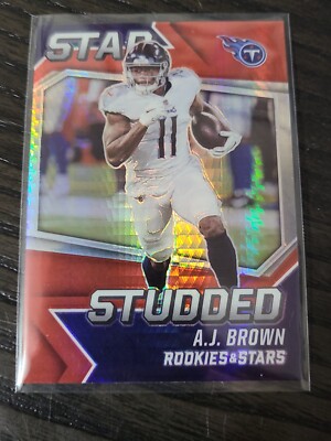 AJ Brown Panini Rookie & Stars Star Studded Red