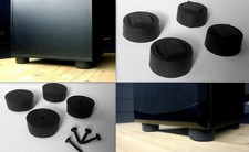 4x XL SCHWINGUNGSDÄMPFER BOXEN-LAUTSPRECHER-FÜßE LAUTSPRECHERFÜßE schrauben