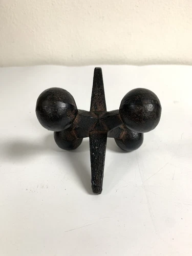 Cyan Design ~ Black Cast Iron Jack Jax Bookend ~ Mid Century Design ~ Small - Picture 3 of 8