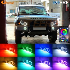 For Land Rover Discovery II 2 2003 2004 Bluetooth Multi Color RGB LED Angel Eyes
