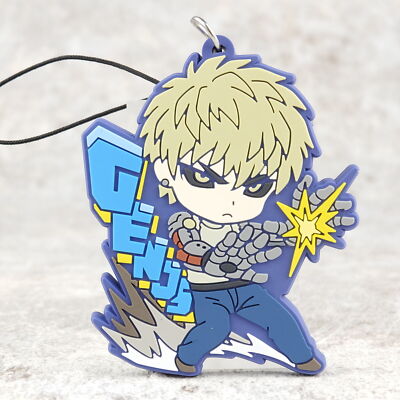 #F76-645 chara-ani Trading Rubber Strap One-Punch Man Genos