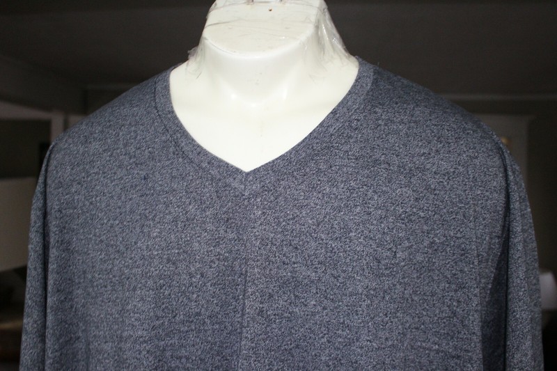BEVERLY HILLS POLO CLUB BLUE S/S V-NECK T-SHIRT SZ: 4XL 4X  NWT