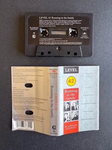 Level 42 - Running in The Family : Platinum Edition - Cassette - Lessons in Love - Picture 2 of 2