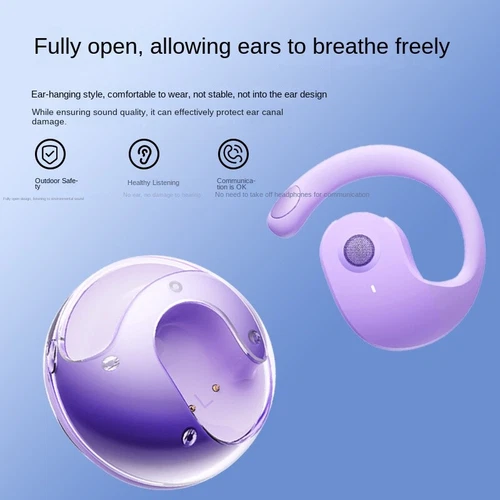 Wireless Headphones Earphones Bluetooth 5.4 On Ear Sport Gym Earbuds NEW - Picture 6 of 19