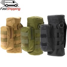 Molle Water Bottle Holder Tactical Water Bottle Pouch for Backpack  D-Ring Hook