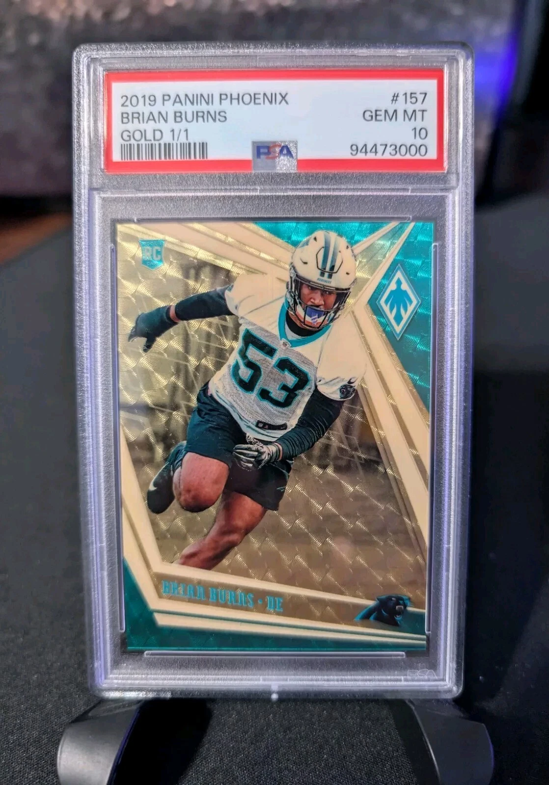 Brian Burns Panini Phoenix #157 Gold 1/1