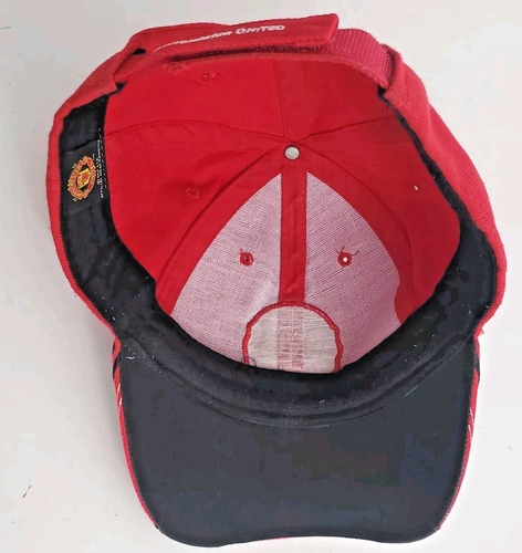 Manchester United Soccer Team red baseball cap hat men's adult adjustable strap - Picture 9 of 9