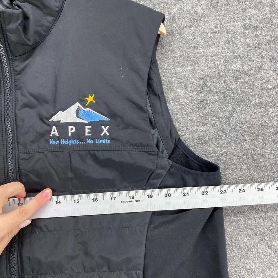 Port Authority Quilted Vest Men L Large Black Full Zip High Neck Sleeveless - Image 3 of 4