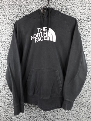 The North Face Hoodie Sweater Womens Medium Black Spellout Gorpcore Streetwear