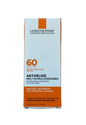 La Roche Posay Anthelios Melt In Milk Sunscreen, SPF 60, 5.0 fl. oz. (D902)