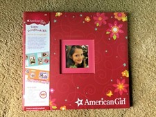 AMERICAN GIRL CRAFTS RED SCRAPBOOK PHOTO ALBUM KIDS PICTURE PAGES STICKERS ARTS