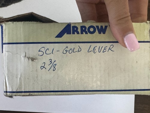 Arrow Tubular Leverset SC1 Gold 2 3/8 - Picture 3 of 4
