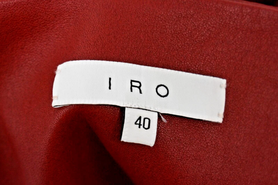 SAIA DE COURO CORDEIRO VERMELHO IRO TAMANHO 40/6 EUA à venda jf - Imagem 4 de 4