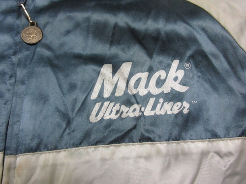 Mack Trucks Satin Bomber Jacket (S) Chalk Line 3-Stripe "Ultra-Liner" Model - Picture 5 of 12