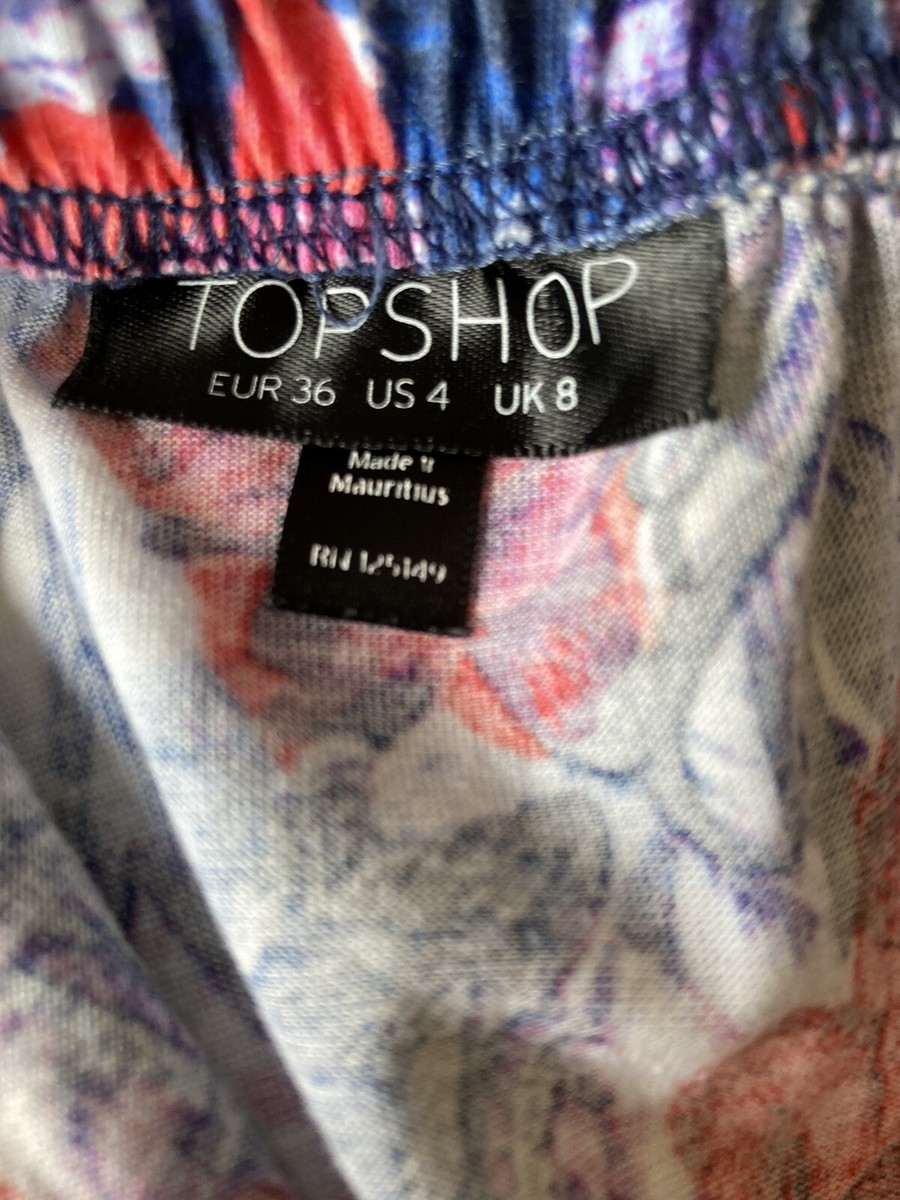 Combinaison Fleurie Bandeau Topshop - Taille 8, Parfaite Pour L'été !