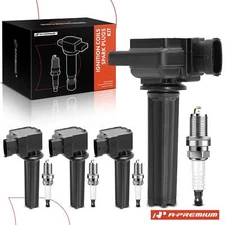 A-Premium 4x Ignition Coil & IRIDIUM Spark Plug Kits for Saab 9-3 2004-2011 9-3X