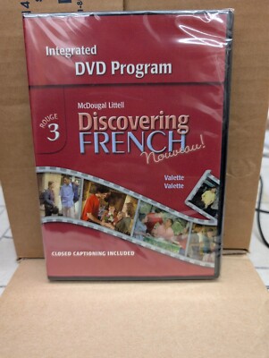 Discovering French, Nouveau! McDougal Littell Integrated Program DVD) New/SEALED