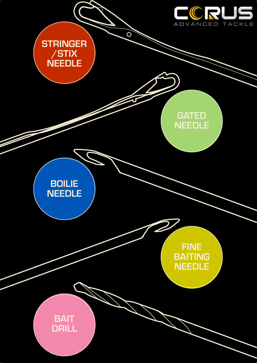 Fishing Baiting Needles Set Boilie Bait Drill Corus Tackle Carp Set