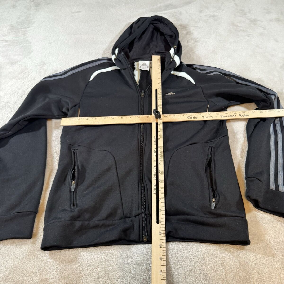 adidas Clima365 Track Jacket Mens Small Black 2009 Full Zip adidas Clima365 Track Jacket Mens Small Black 2009 Full Zip