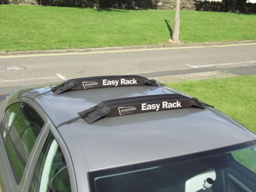 Barres de toit en rack souples faciles avec sac pour Nissan Micra K13 10-16 & Note E11 05-11 - Photo 1/4