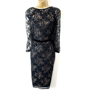 phase eight black and gold dress