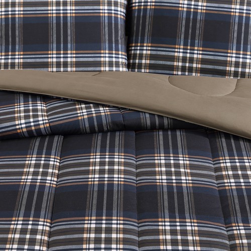 Wrangler Microfiber Comforter & Sham Sets (City Flats Plaid-Navy) - Picture 5 of 36
