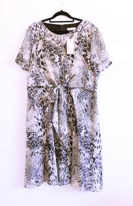 leopard print wrap dress size 18