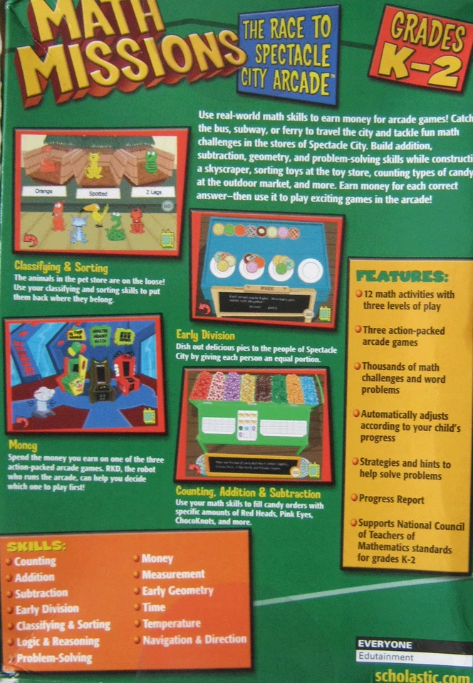 MATH MISSIONS THE RACE TO SPECTACLE CITY ARCADE Mac/Win - Image 2 of 2