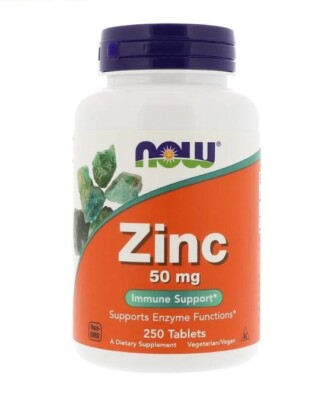 NOW FOODS ZINK 50 MG 250 TABLETTEN