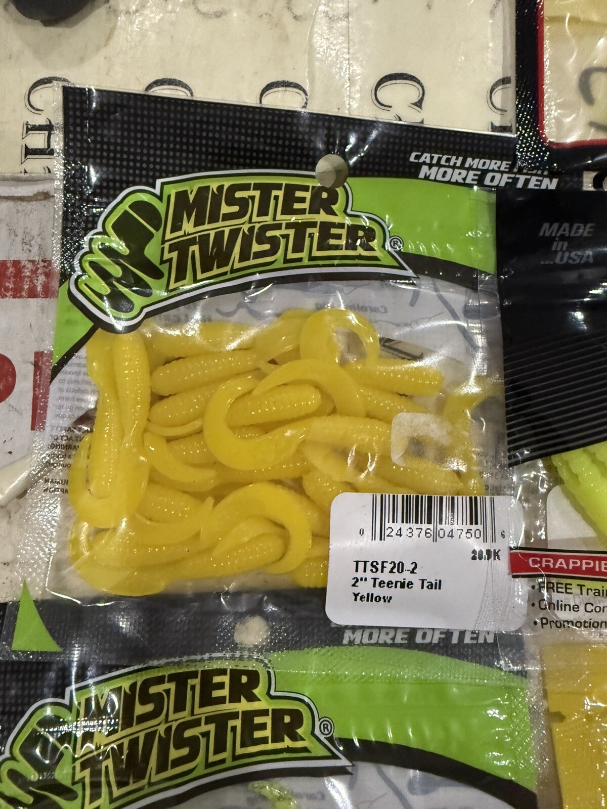 10X Mix Lot Strike King Panfish Mr Crappie Curly Tail Grub Fishing Lures - Image 4