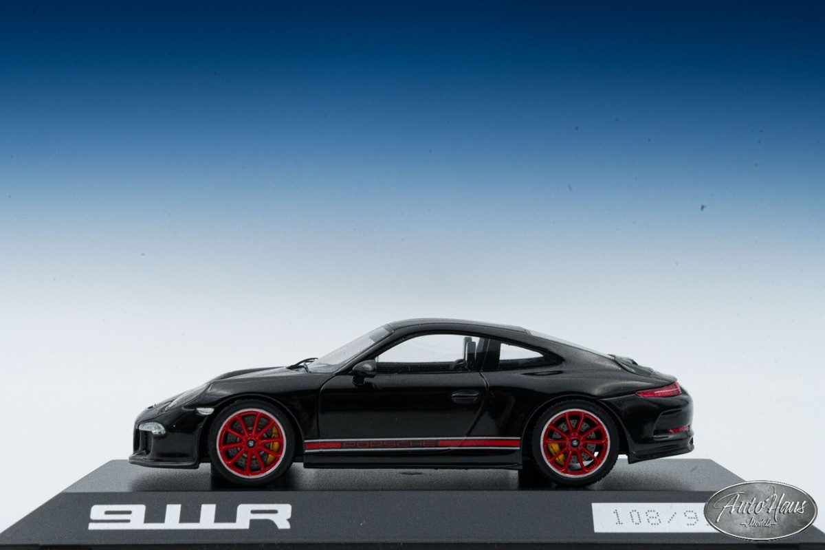 1/43 Spark Porsche 911 R (991) Black /Red wheels 🤝ALSO OPEN FOR