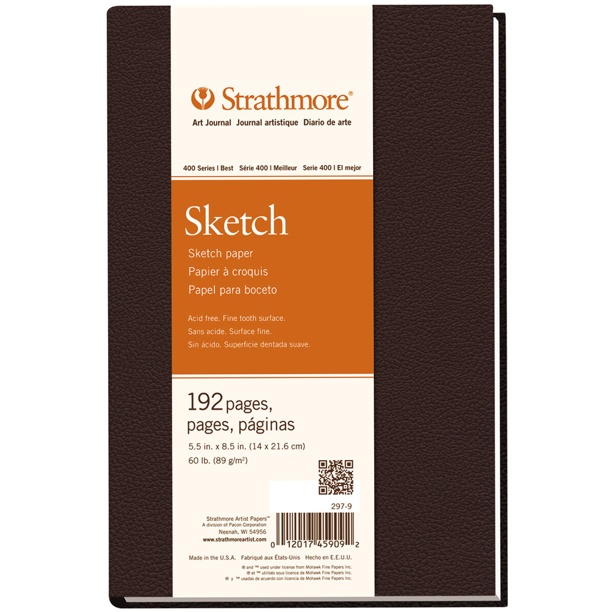 Strathmore Metallic Sketch Journal – Silver Cover, 5.5x8.5 Inches - View #2