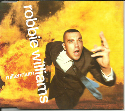 ROBBIE WILLIAMS Millennium w/ RARE TRK & ANGLES LIVE CD Single USA Seller SEALED