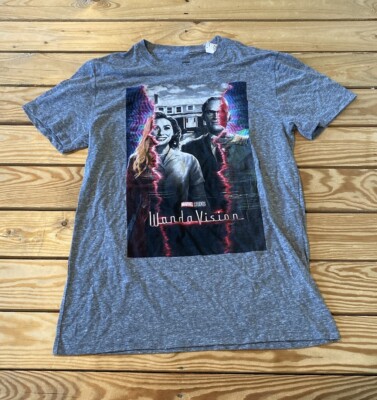 Marvel Studios NWT Women s Wanda Vision T Shirt Size S Grey P1