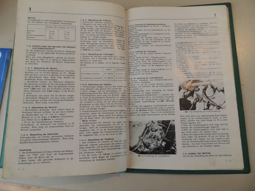 MAZDA 818 1000 1300 Motor Werkstatthandbuch Reparaturanleitung Ausg. 06.1974 - Picture 3 of 7