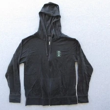 AFTCO Hoodie Mens Large Black Full Zip Sweatshirt American Fishing Tackle Co