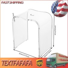 Acrylic Shower Bench Stool Bathroom Chair Seat Safety Anti-Slip Bench 330Lbs