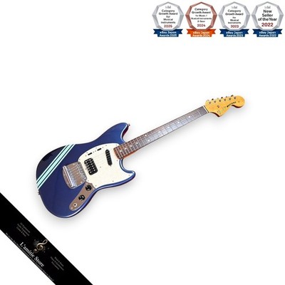 Fender Japan Kurt Cobain Signature Mustang Dark Lake Plaid Blue Alder Neck