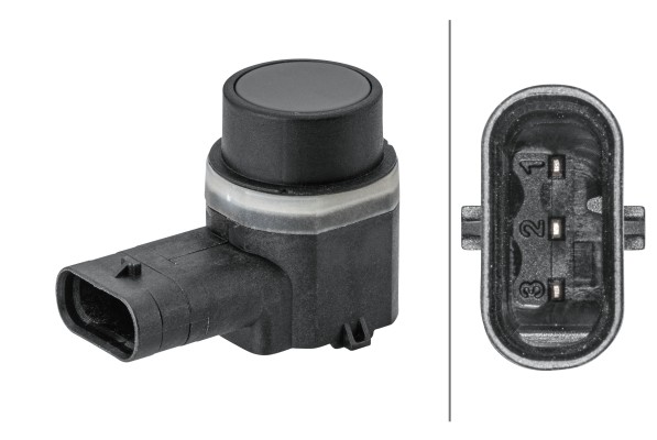 AußEn Hella 6PX 358 141-771 Sensor, Einparkhilfe FüR Audi,Seat,Skoda,Vw-image