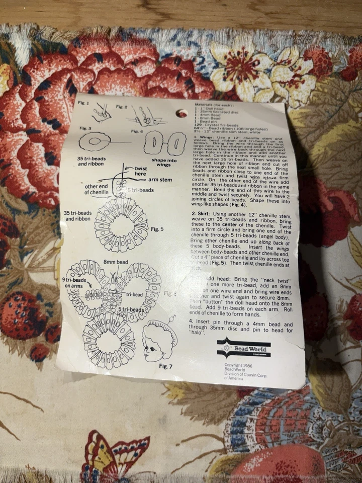 Bead World Snow Angels Kit Nº 4717 hace 3 ángeles nuevos en caja Foto 2 de 4