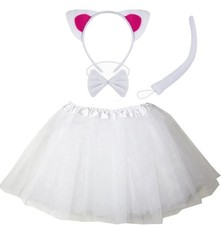 Kirei Sui Kids Animal Kitty Cat Zebra Fox Leopard Ears Headband Bowtie Tail ...